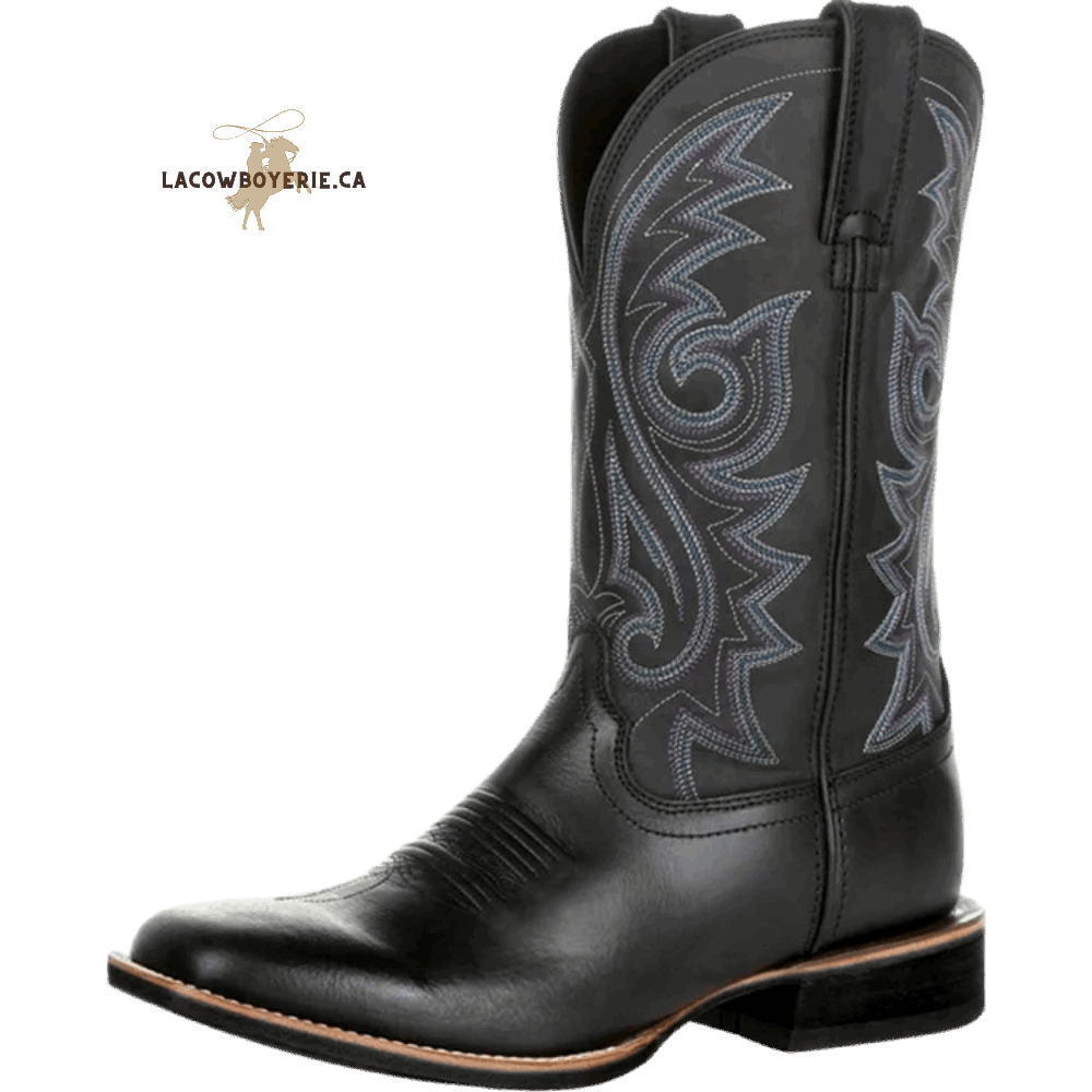 Botte Cowboy Rancher Héritage Noir - LaCowboyerie.ca