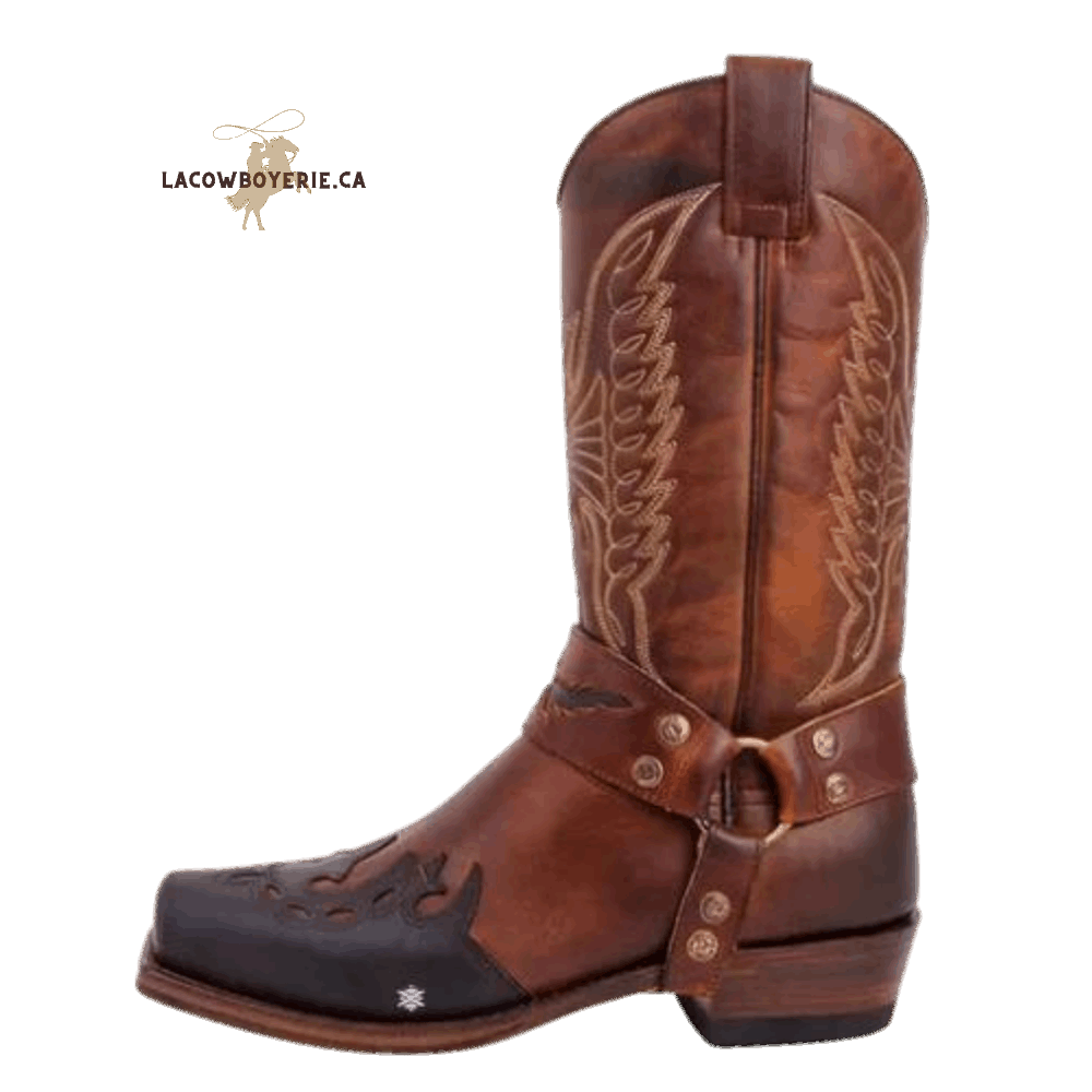 Botte Cowboy Western Old Fashions Brun - LaCowboyerie.ca