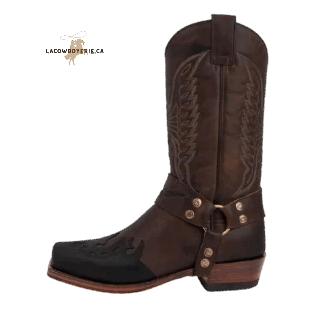 Botte Cowboy Western Old Fashions Brun - LaCowboyerie.ca