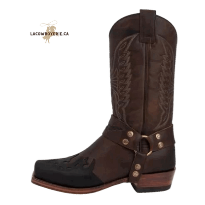 Botte Cowboy Western Old Fashions Brun - LaCowboyerie.ca