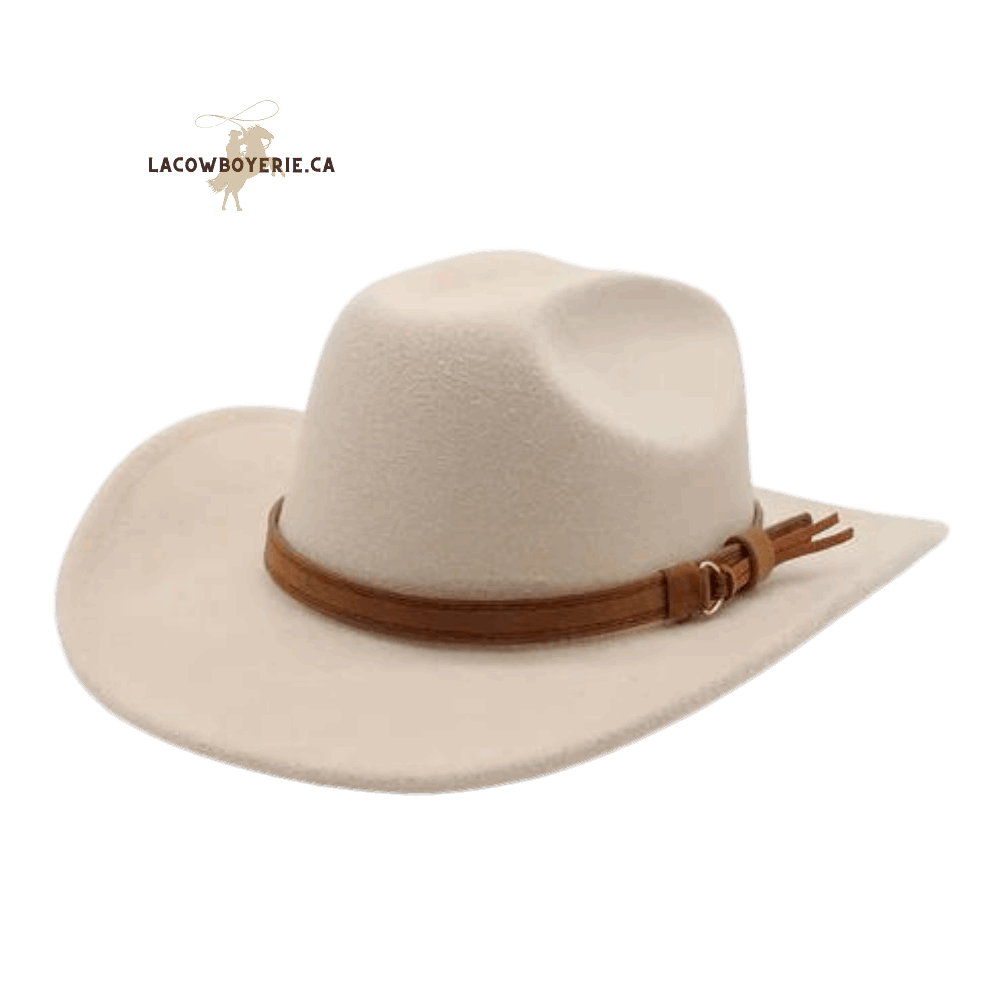 Chapeau Cowboy Élégance Pure Beige -  LaCowboyerie.ca