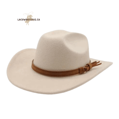 Chapeau Cowboy Élégance Pure Beige -  LaCowboyerie.ca