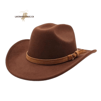 Chapeau Cowboy Élégance Pure Brun -  LaCowboyerie.ca