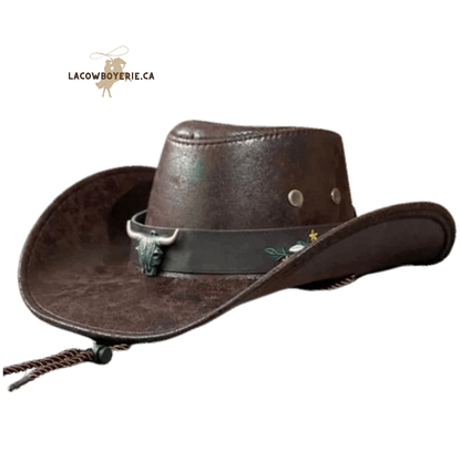 Chapeau Le Panama du Far West Brun - LaCowboyerie.ca