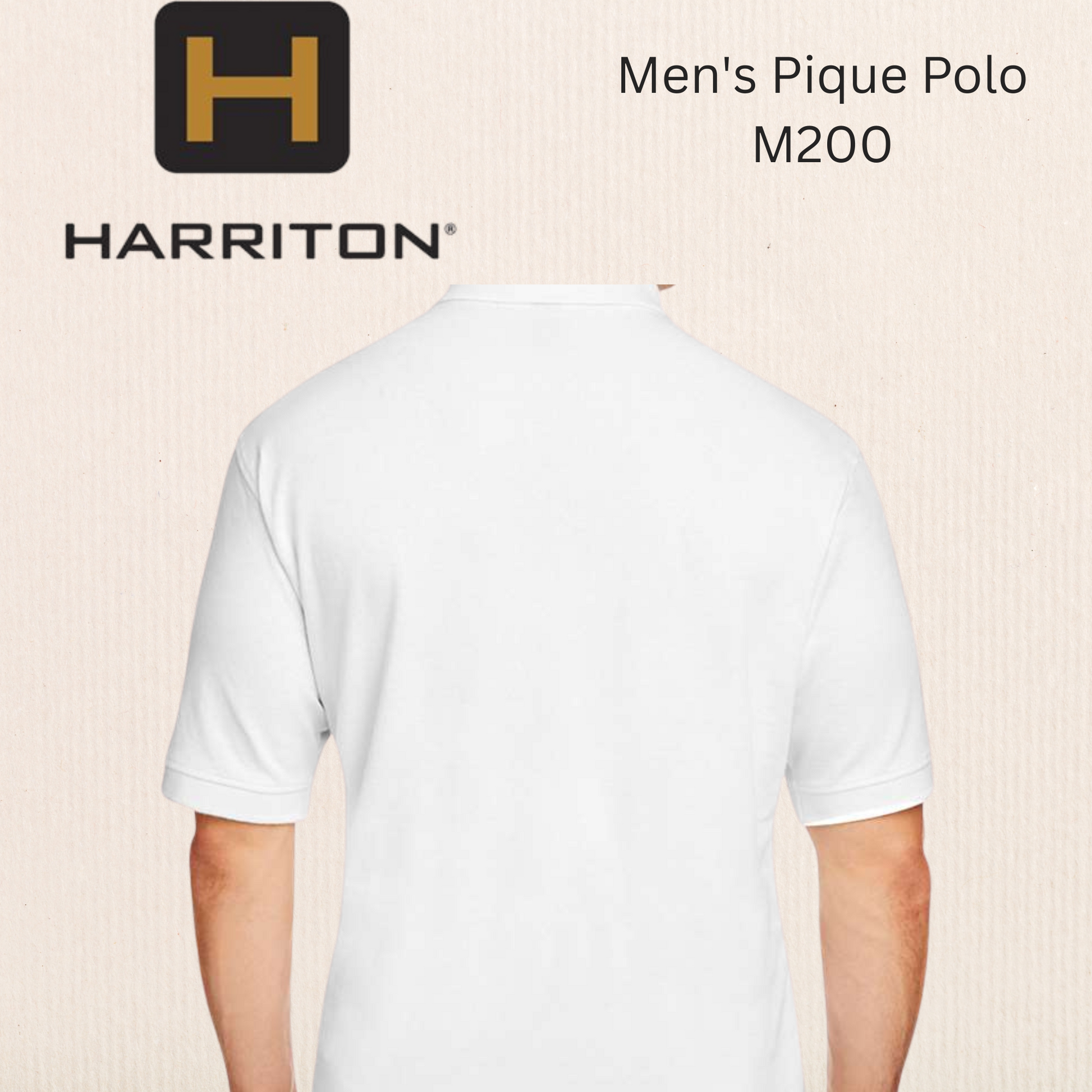 HARRITON - Men's Pique Polo - M200