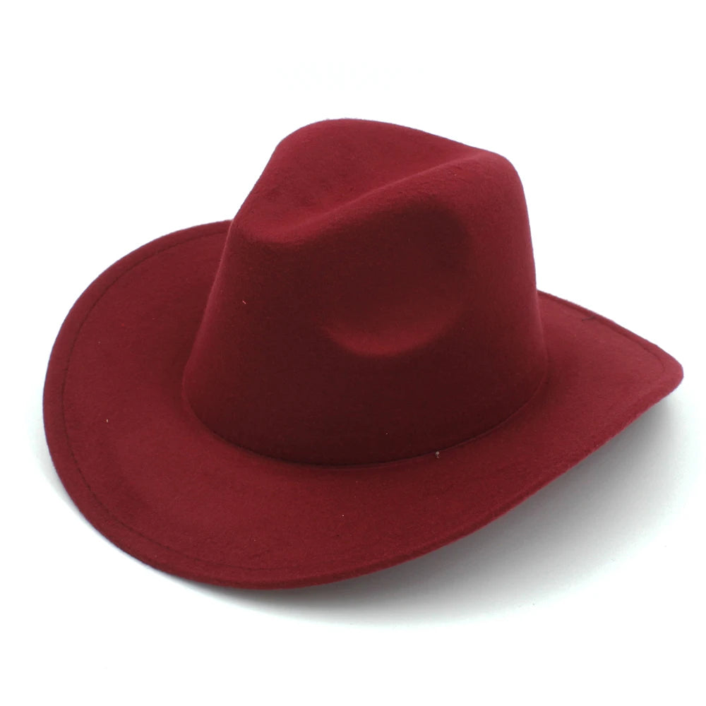 Chapeau Le Cowboy Chic (Enfants) - Rouge-Vin | LaCowboyerie.ca