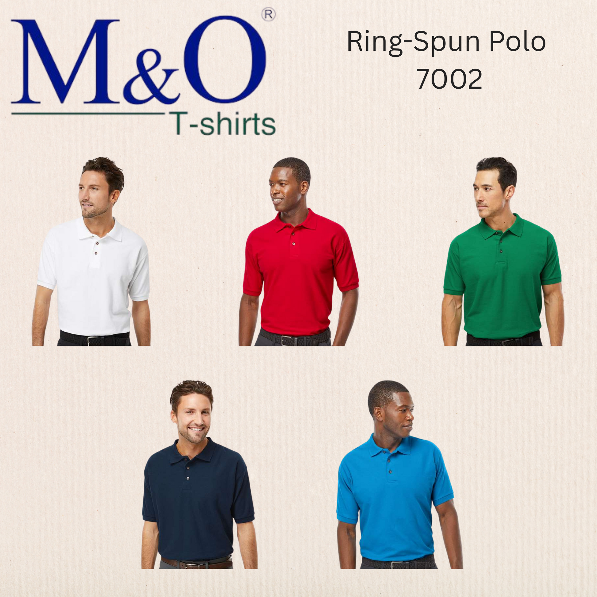 M&O - Ring-Spun Piqué Polo - 7002