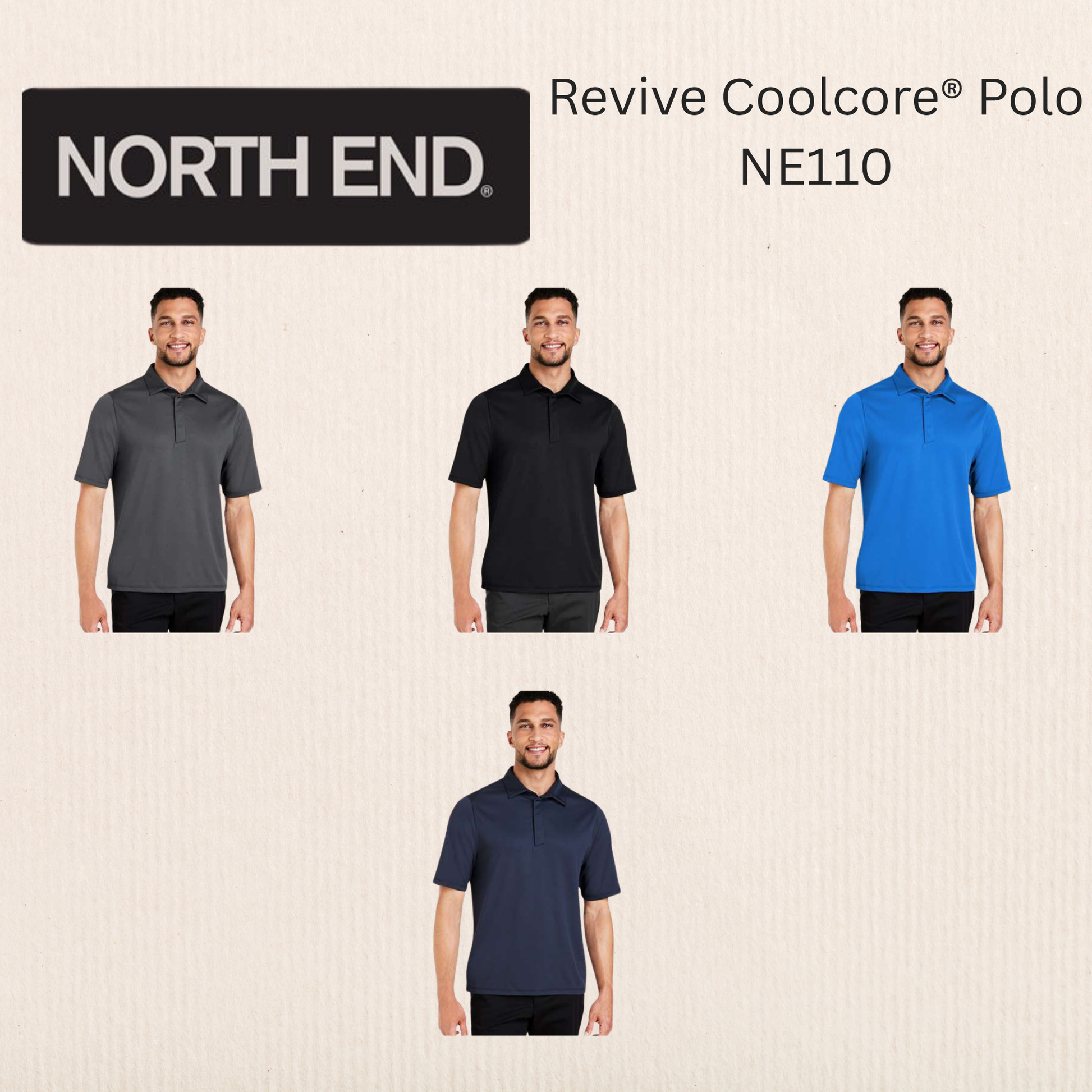 North End - Men's Revive Coolcore® Polo - NE110
