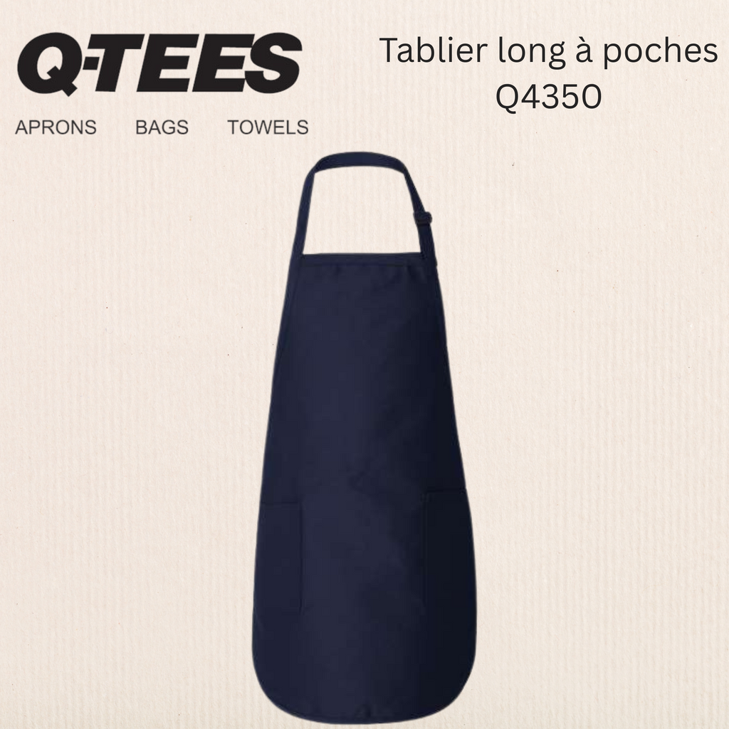 Q-Tees - Long Apron with Pockets - Q4350