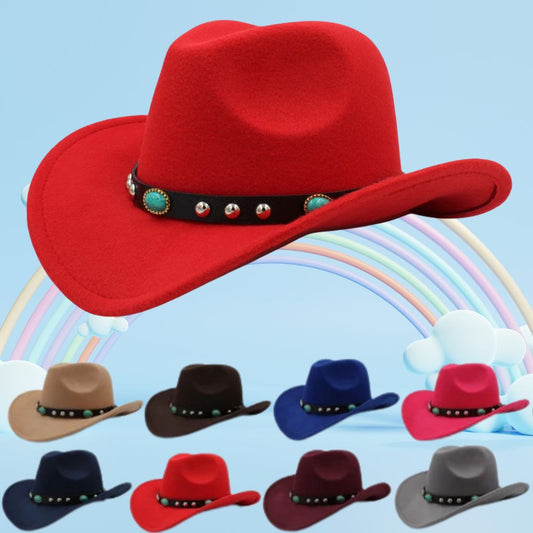 Chapeau Le Petit Cavalier (Enfants) - Rouge | LaCowboyerie.ca