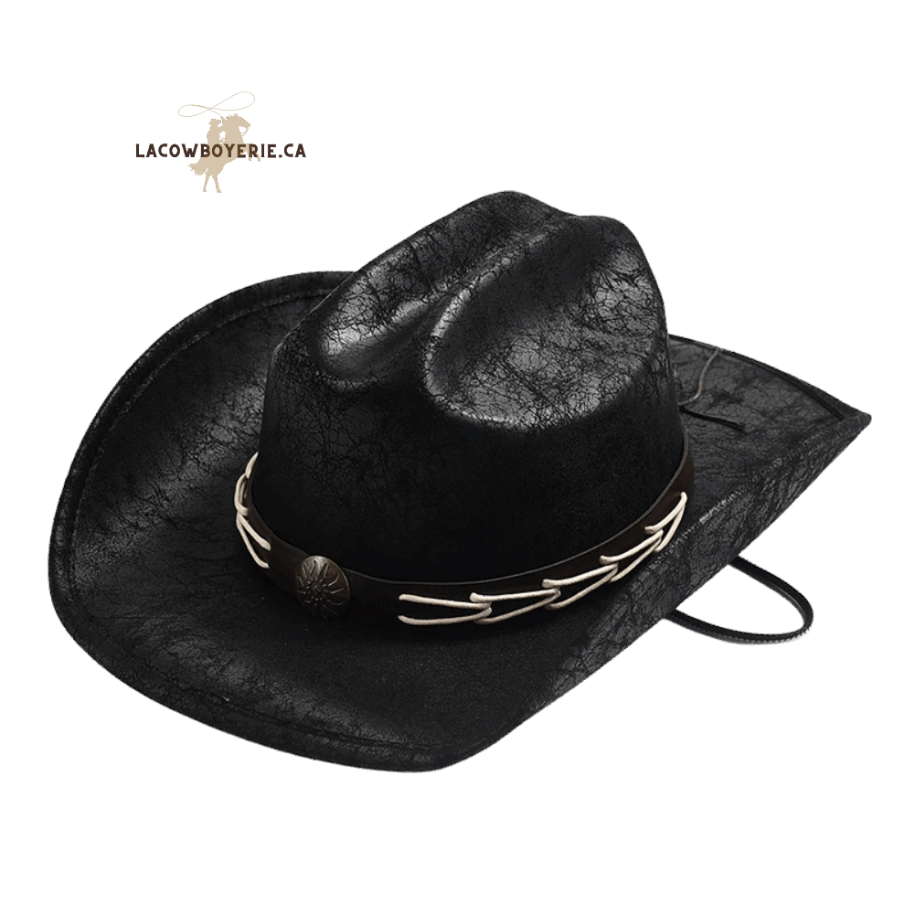 Chapeau de cowboy Le Canadien (couleur Noir) - LaCowboyerie.ca