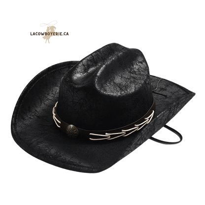 Chapeau de cowboy Le Canadien (couleur Noir) - LaCowboyerie.ca