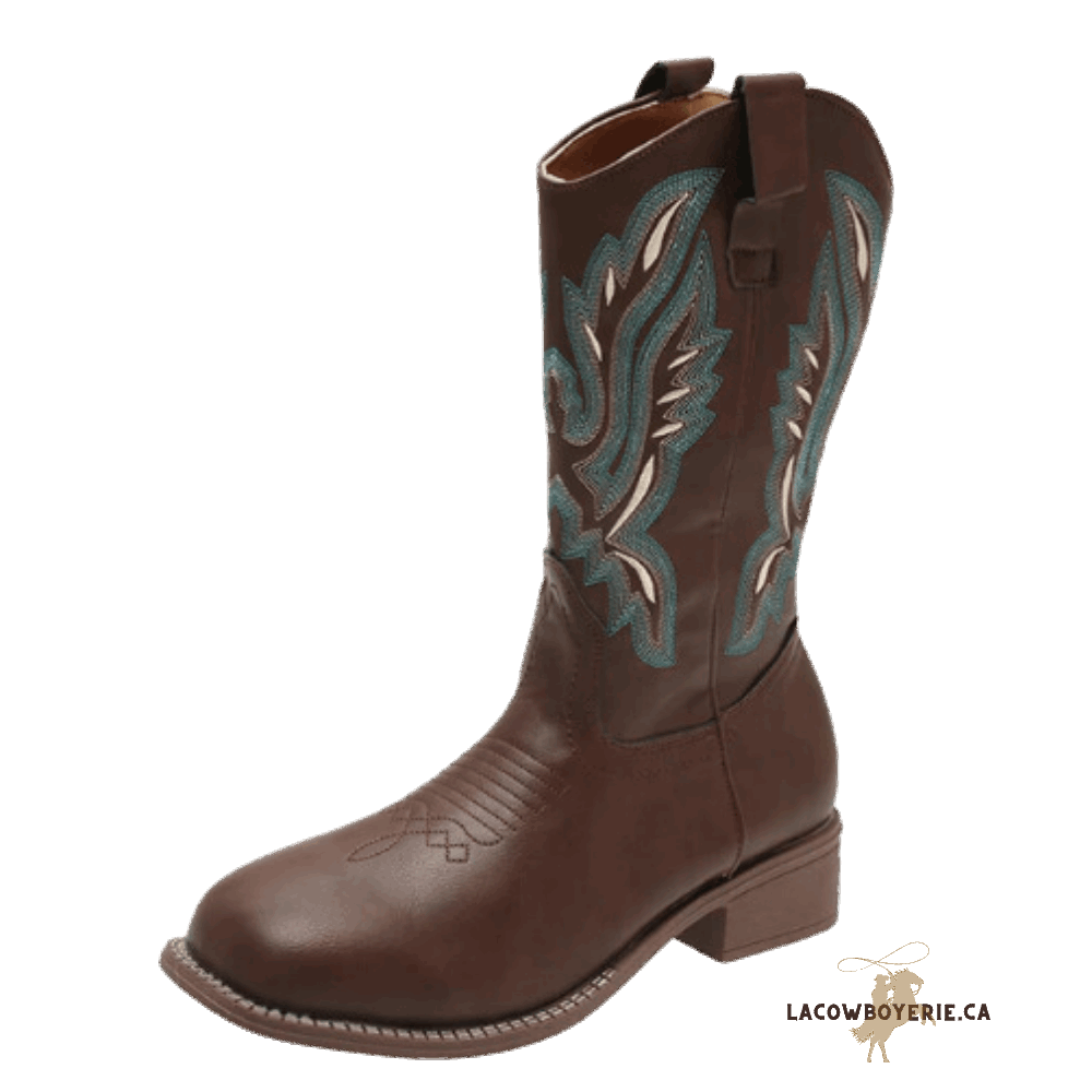 Botte La Wild-West Bleu - LaCowboyerie.ca