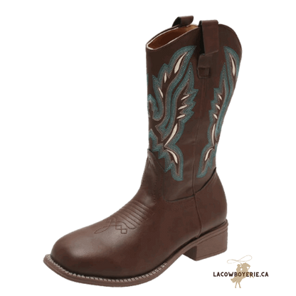 Botte La Wild-West Bleu - LaCowboyerie.ca