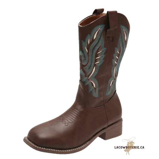 Botte La Wild-West Bleu - LaCowboyerie.ca